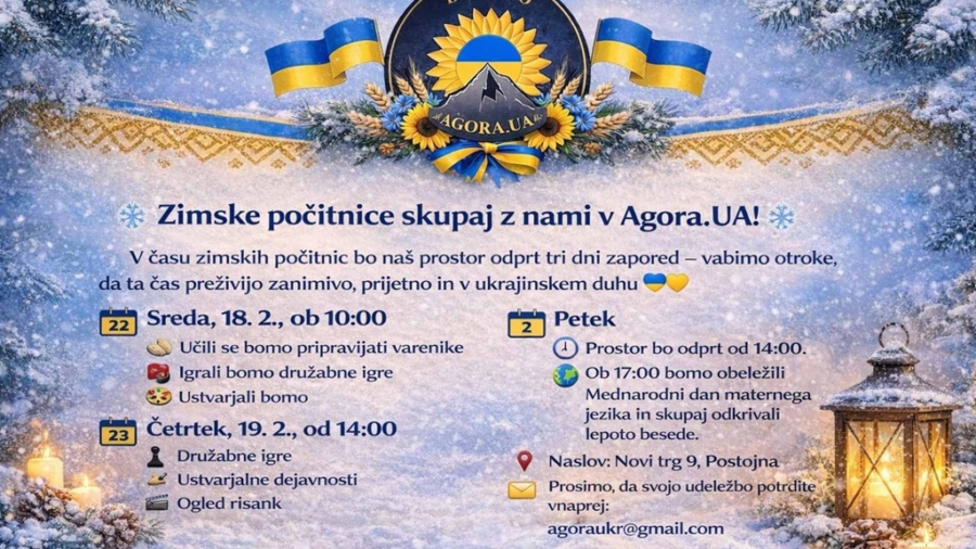 Zimske počitnice skupaj z nami v Agora.UA