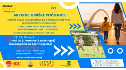Aktivne teniške počitnice v Postojni!